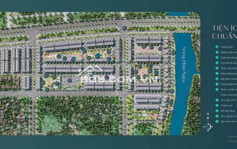 BIỆT THỰ VIEW SÔNG HÒN NGỌC - HOÀNG HUY GREEN RIVER